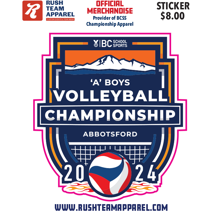 2024 1A Boys Volleyball Sticker