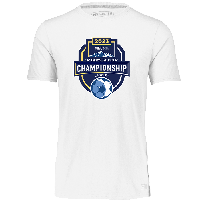 2023 A Boys Soccer Short Sleeve Tee - White