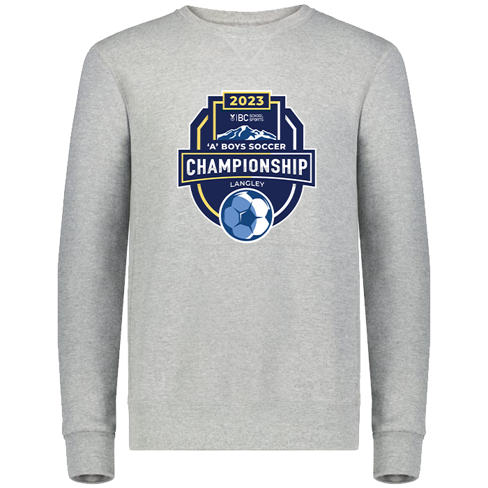 2023 A Boys Soccer Crewneck - Platinum Heather