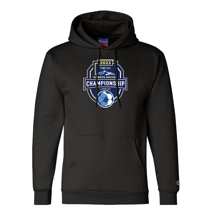 2023 A Boys Soccer Champion Hoodie - Black