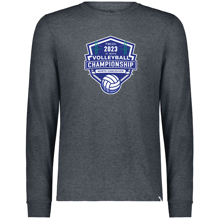 2023 A Boys Volleyball Long Sleeve - Black Heather