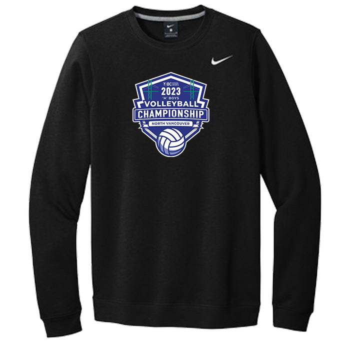 2023 A Boys Volleyball Nike Crewneck - Black