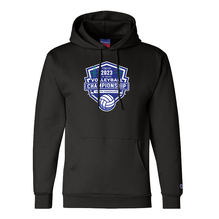 2023 A Boys Volleyball Champion Hoodie - Black