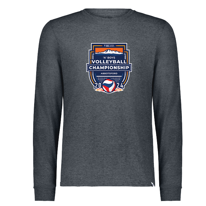 2024 1A Boys Volleyball Long Sleeve - Black Heather