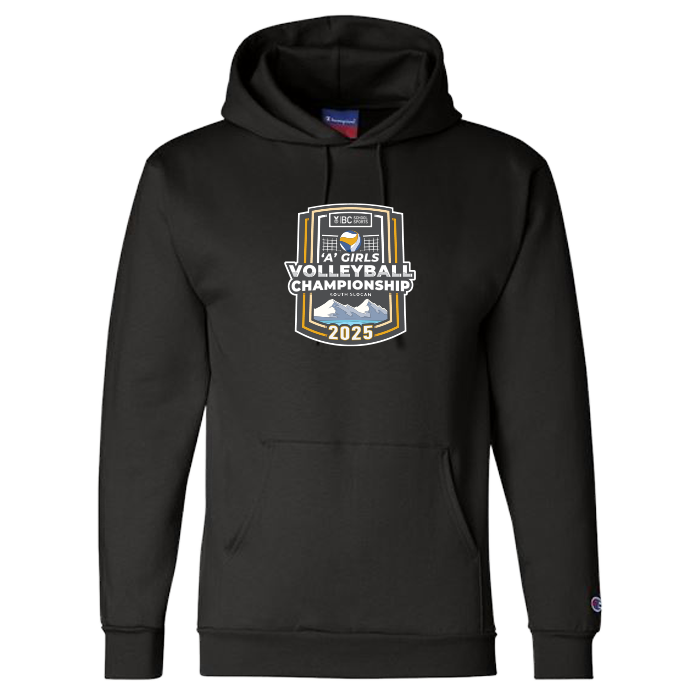 Champion Hoodie - BCSS 1A Girls Volleyball 2025 - Black