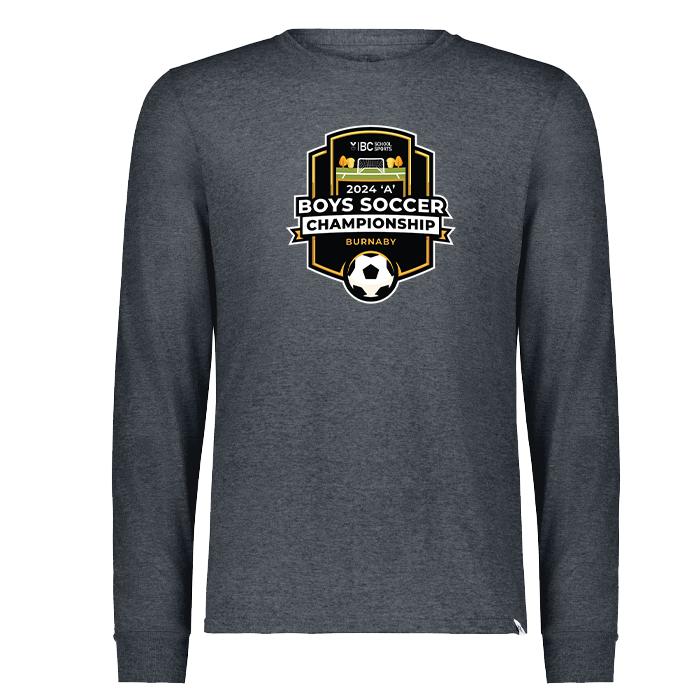 2024 A Boys Soccer Long Sleeve Tee - Black Heather