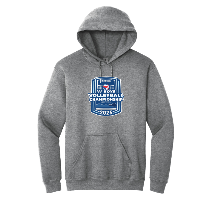Fleece Hoodie - BCSS 1A Boys Volleyball 2025 - Graphite Heather