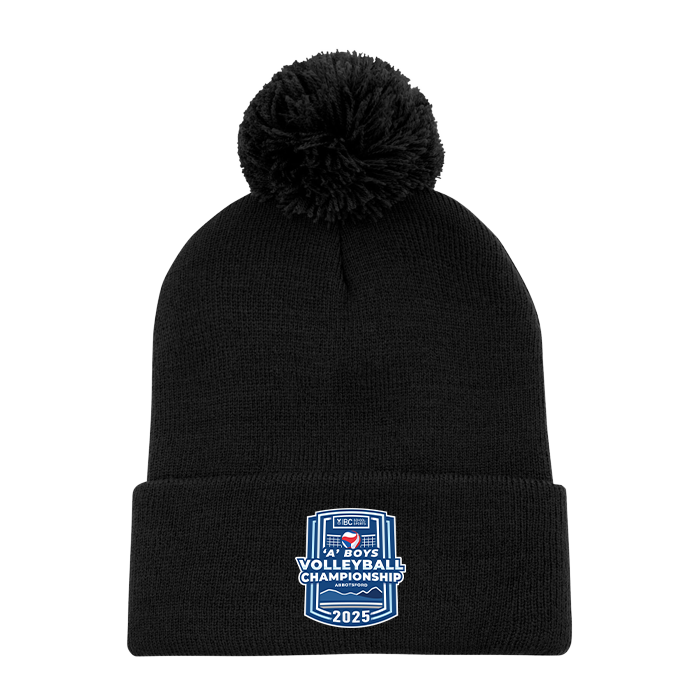 Toque with Pom - BCSS 1A Boys Volleyball 2025 - Black