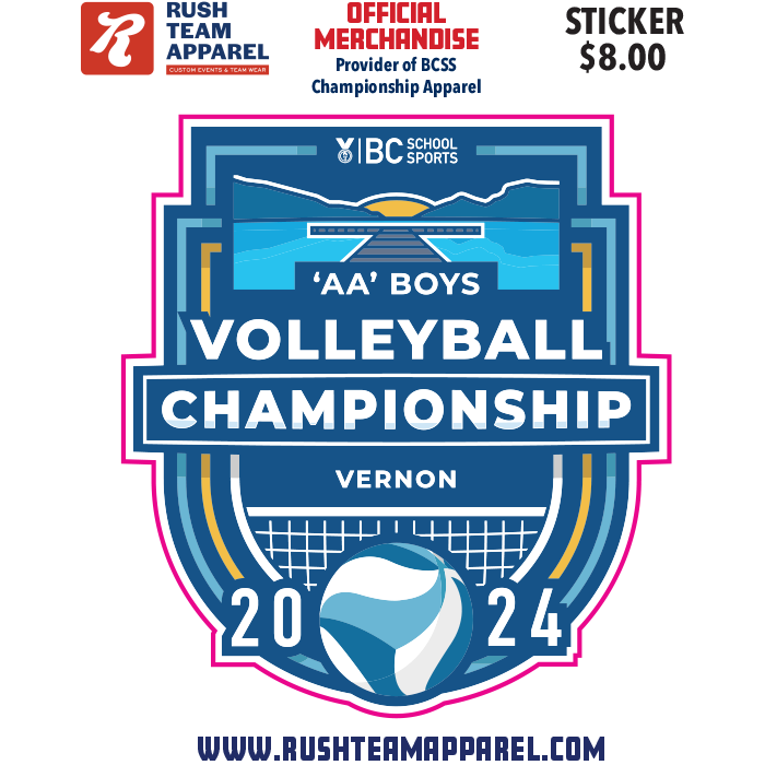 2024 2A Boys Volleyball Sticker