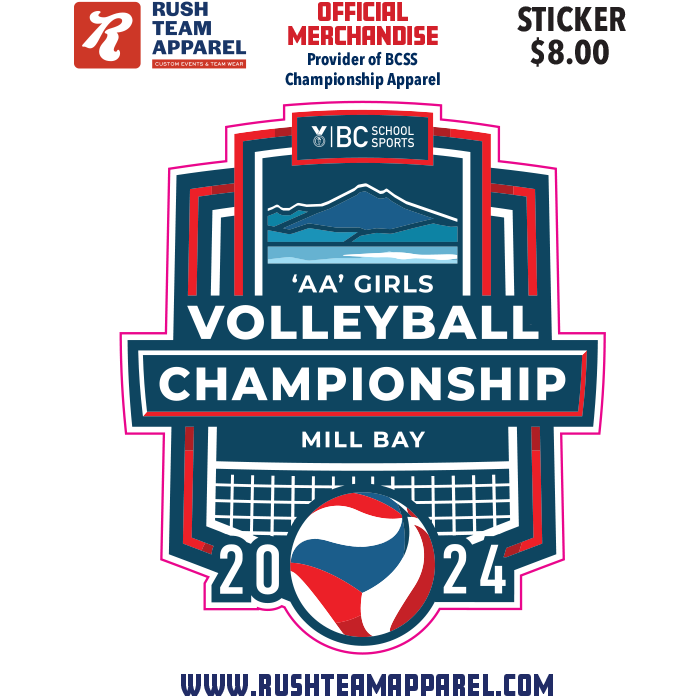 2024 2A Girls Volleyball Sticker