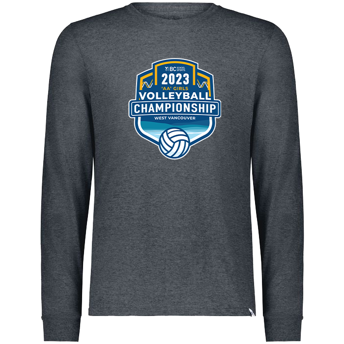 2023 2A Girls Volleyball Long Sleeve - Heather Grey