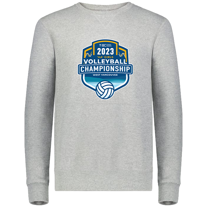 2023 2A Girls Volleyball Crewneck - Platinum Heather