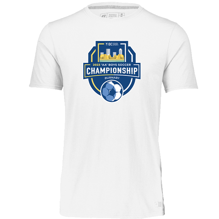 2023 2A Boys Soccer Short Sleeve Tee - White