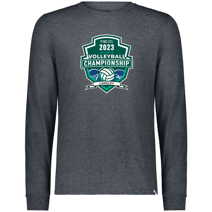2023 2A Boys Volleyball Long Sleeve - Heather Grey