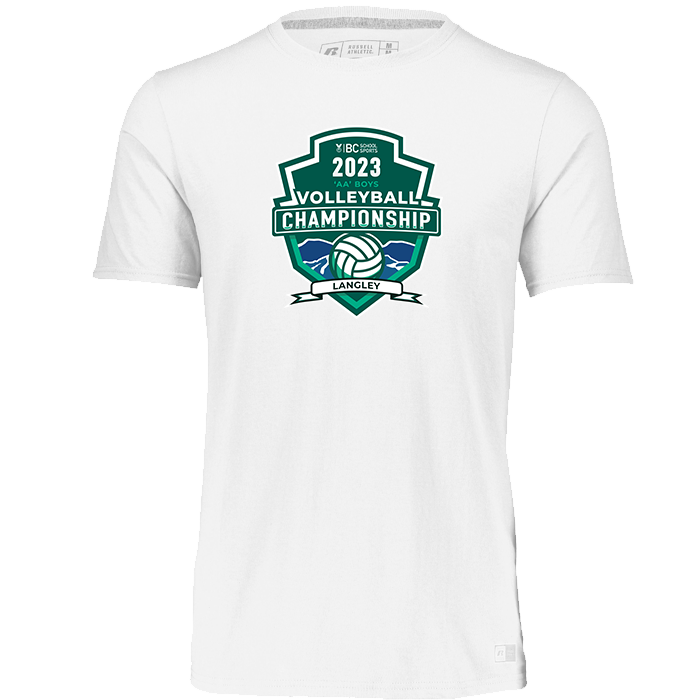 2023 2A Boys Volleyball Short Sleeve T-Shirt - White
