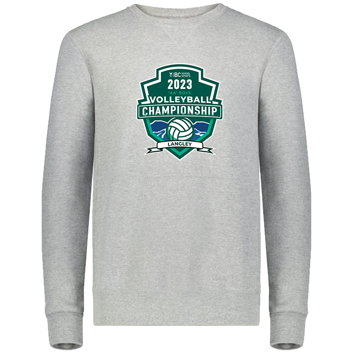 2023 2A Boys Volleyball Crewneck - Platinum Heather