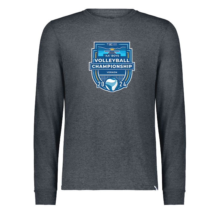 2024 2A Boys Volleyball Long Sleeve - Dark Grey