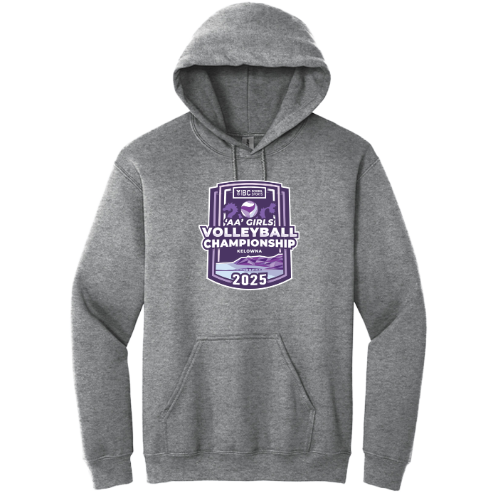 Fleece Hoodie - BCSS 2A Girls Volleyball 2025 - Graphite Heather