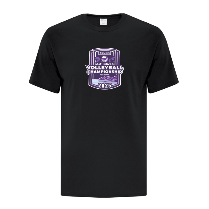 Cotton Short Sleeve - BCSS 2A Girls Volleyball 2025 - Black