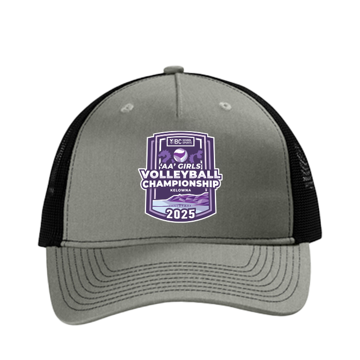 Trucker Hat - BCSS 2A Girls Volleyball 2025 - Grey/Black