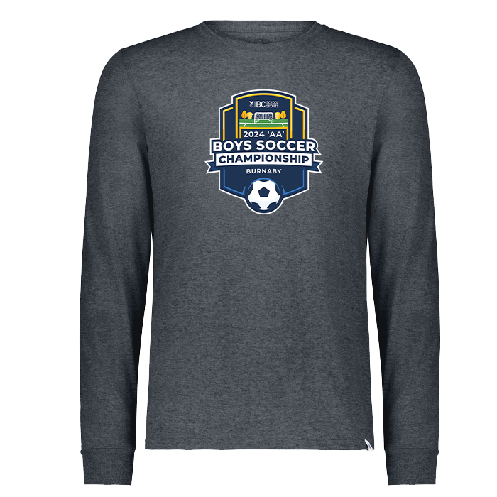 2024 2A Boys Soccer Long Sleeve - Black Heather