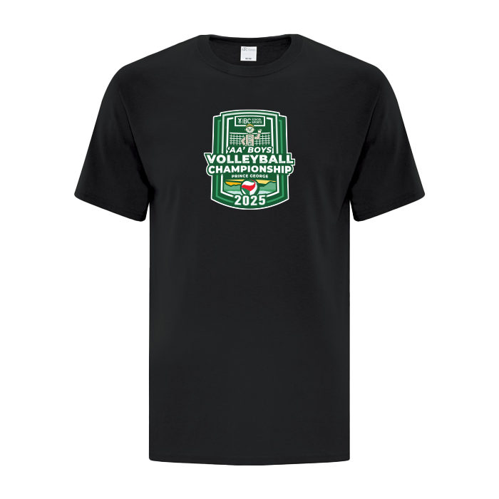 Cotton Short Sleeve - BCSS 2A Boys Volleyball 2025 - Black