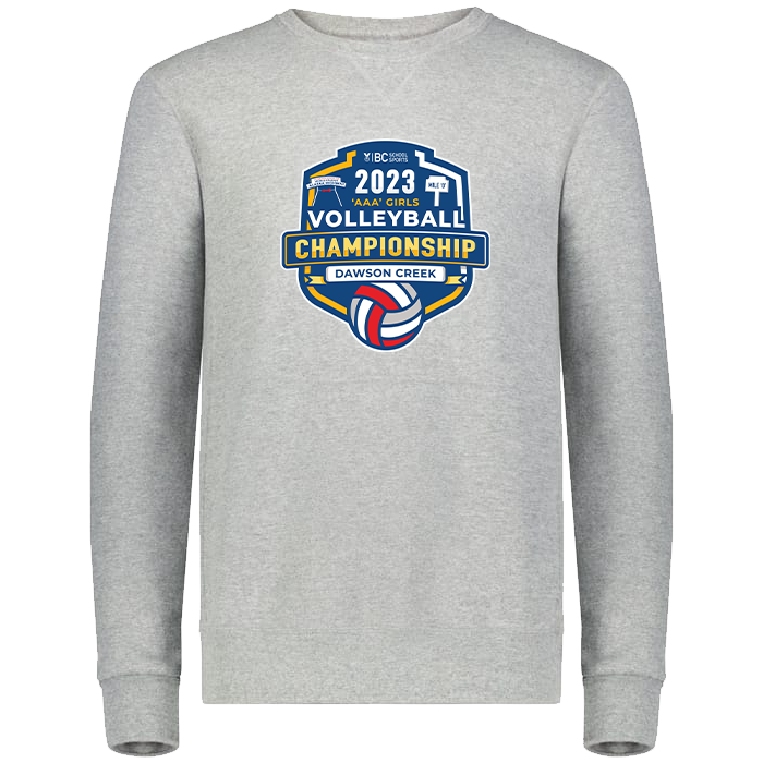 2023 3A Girls Volleyball Crewneck- Platinum Heather