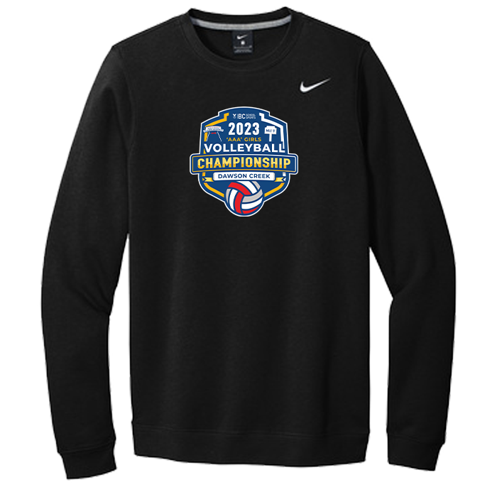 2023 3A Girls Volleyball Nike Crewneck- Black