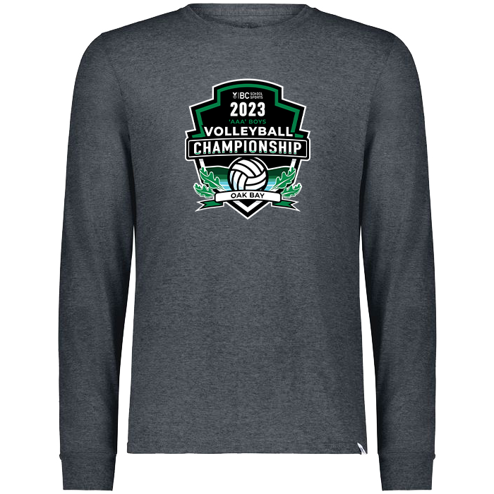 2023 3A Boys Volleyball Long Sleeve - Heather Grey