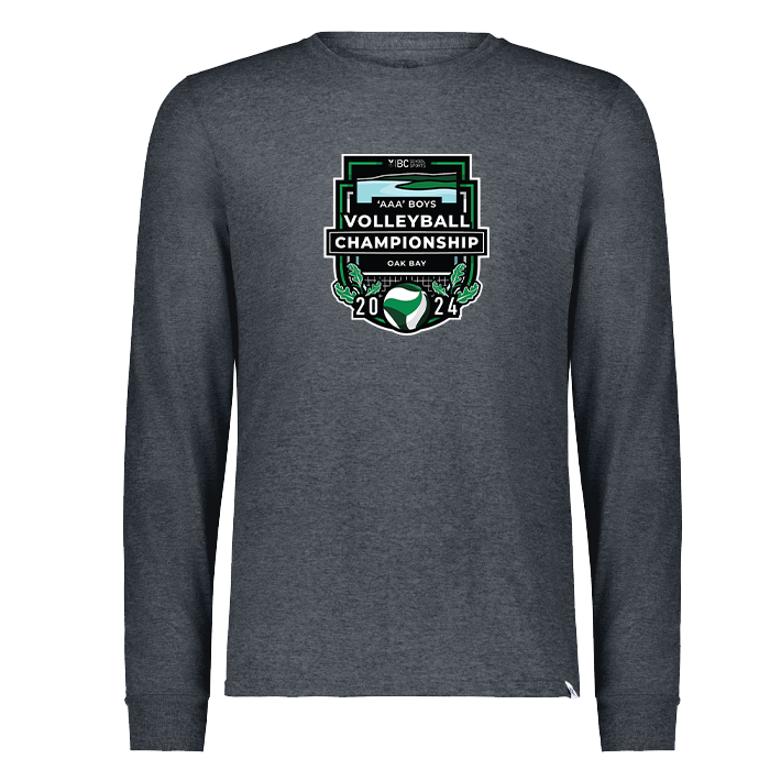 2024 3A Boys Volleyball Long Sleeve - Dark Grey