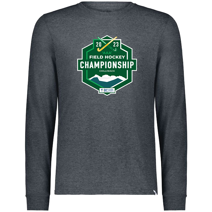 2023 3A Field Hockey Long Sleeve Tee - Black Heather