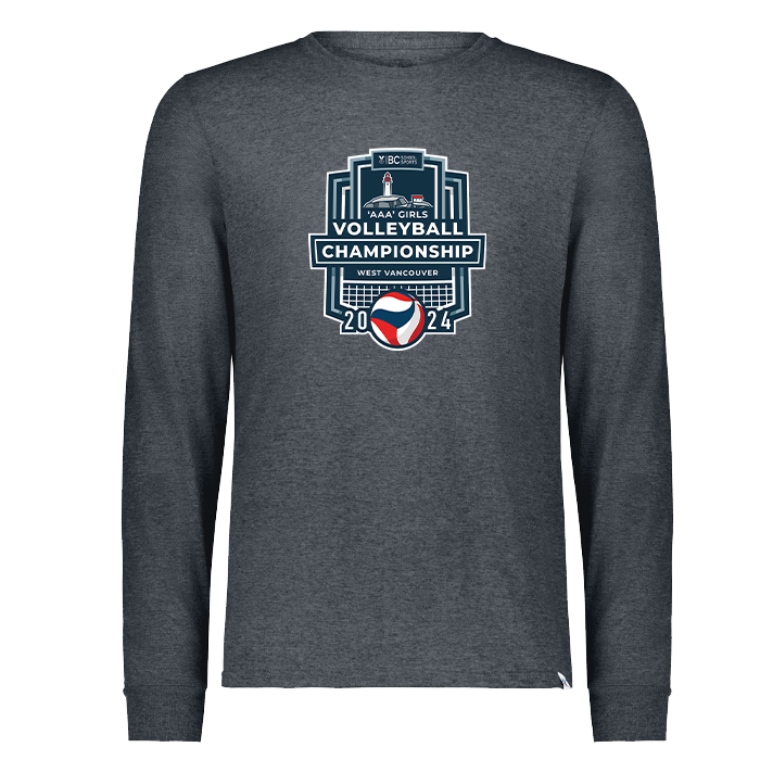 2024 3A Girls Volleyball Long Sleeve - Dark Grey