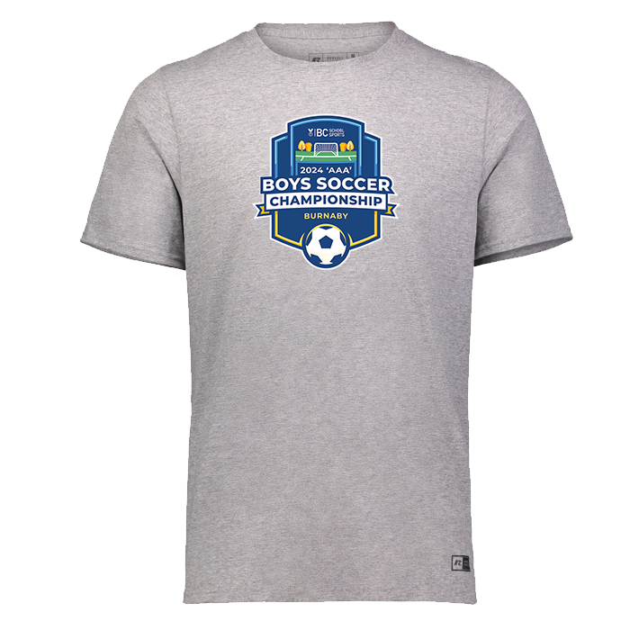 2024 3A Boys Soccer Short Sleeve - Grey