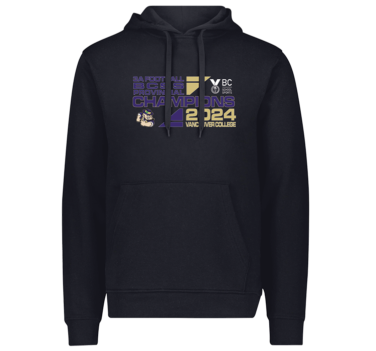 2024 BCSS Football 3A Varsity Champs Hoodie: Vancouver College