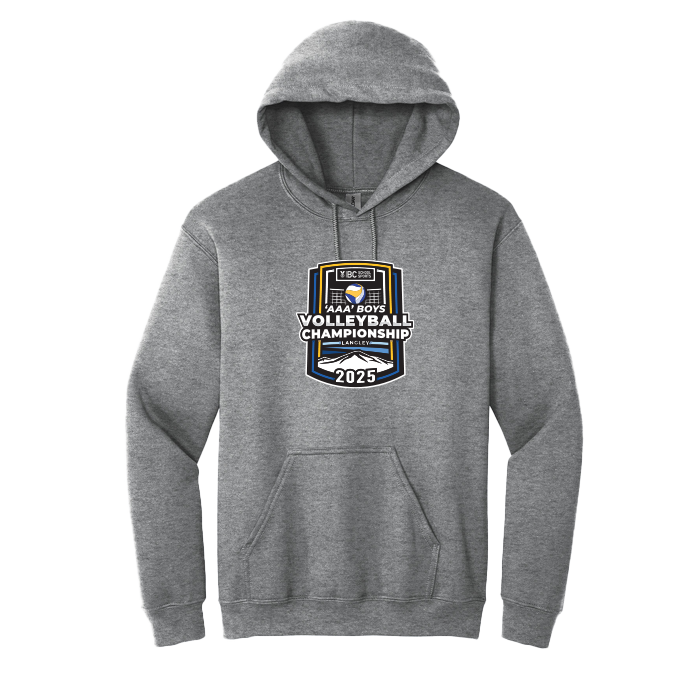Fleece Hoodie - BCSS 3A Boys Volleyball 2025 - Graphite Heather