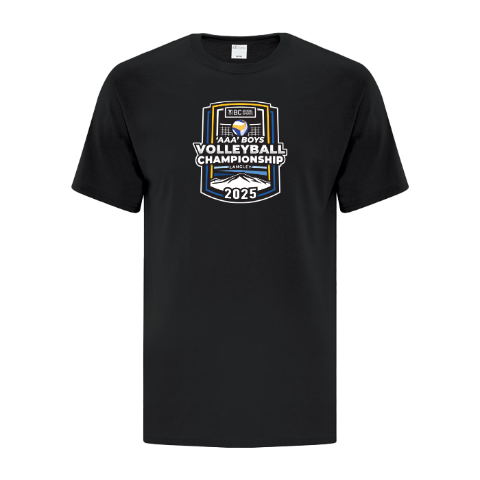 Cotton Short Sleeve - BCSS 3A Boys Volleyball 2025 - Black
