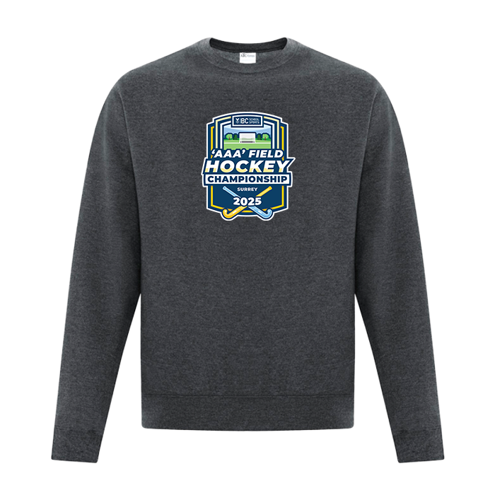 Fleece Crewneck - BCSS 3A Field Hockey 2025 - Dark Heather Grey