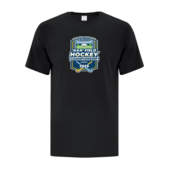 Cotton Short Sleeve T - BCSS 3A Field Hockey 2025 - Black