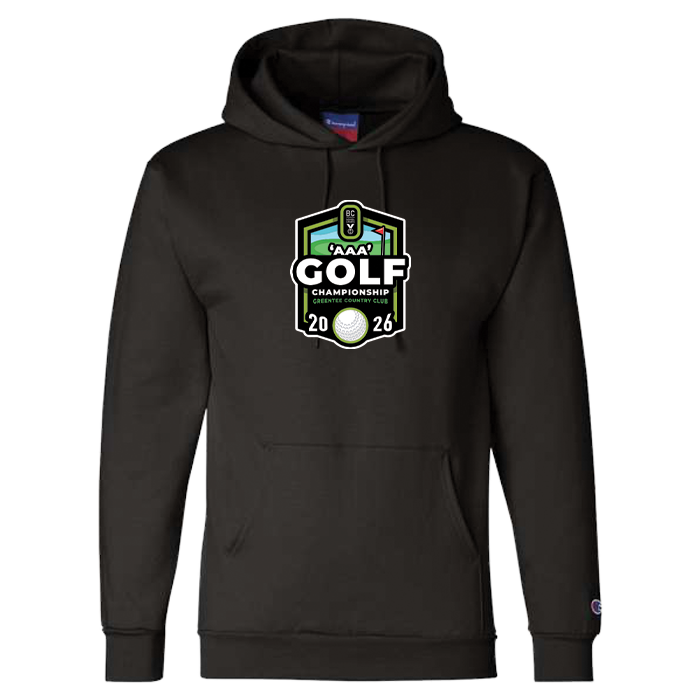 Champion Hoodie - BCSS 3A Golf 2026 - Black