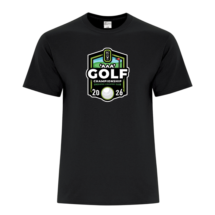 Cotton Short Sleeve - BCSS 3A Golf 2026 - Black