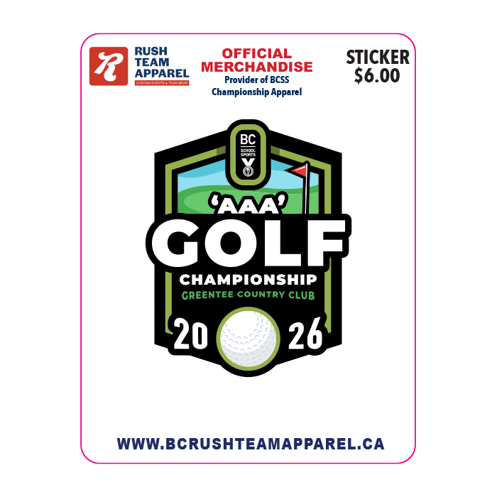 Sticker - BCSS 3A Golf 2026