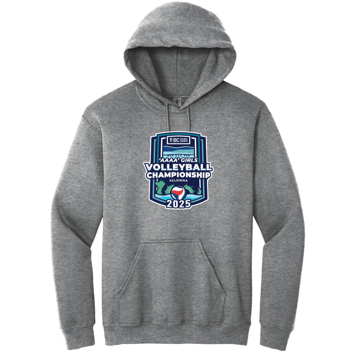 Fleece Hoodie - BCSS 4A Girls Volleyball 2025 - Graphite Heather