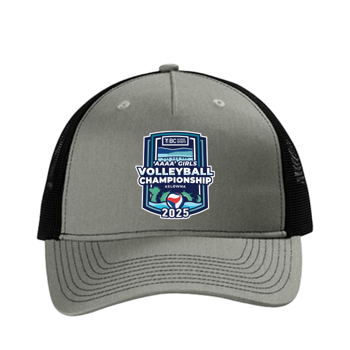 Trucker Hat - BCSS 4A Girls Volleyball 2025 - Grey/Black