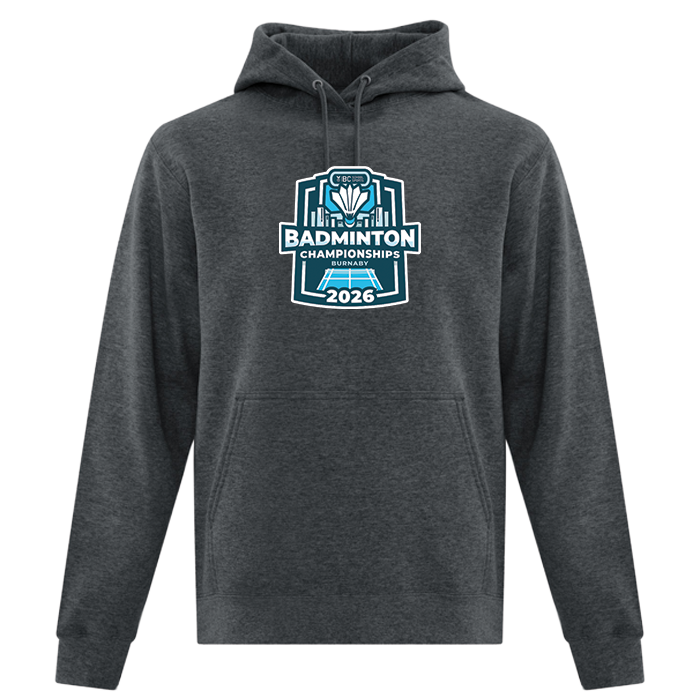 Hoodie - BCSS Badminton 2026 - Dark Grey Heather