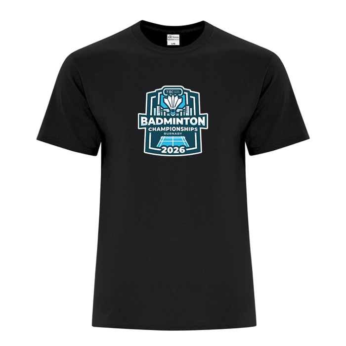 Cotton Short Sleeve - BCSS Badminton 2026 - Black
