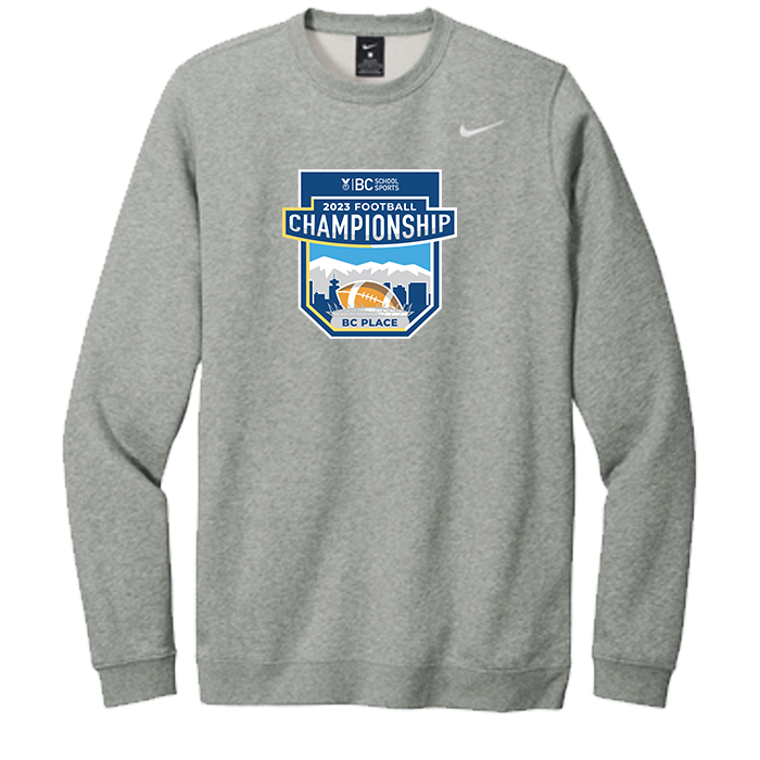 2023 Football Nike Crewneck - Grey Heather