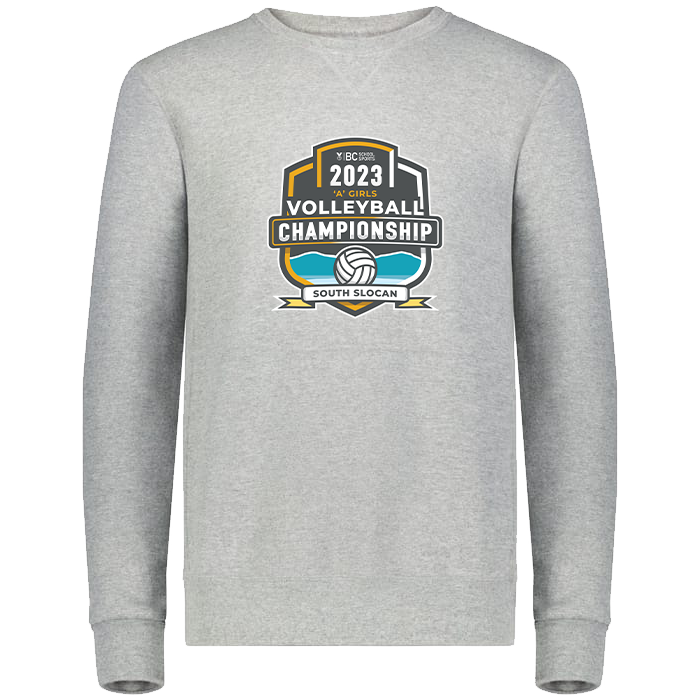 2023 1A Girls Volleyball Crewneck - Platinum Heather