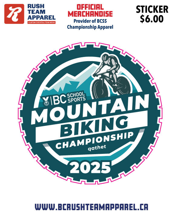 BCSS Mountain Biking 2025 Sticker
