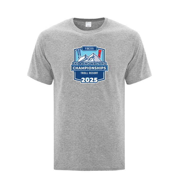 BCSS Ski & Snowboarding 2025 Short Sleeve - Light Grey