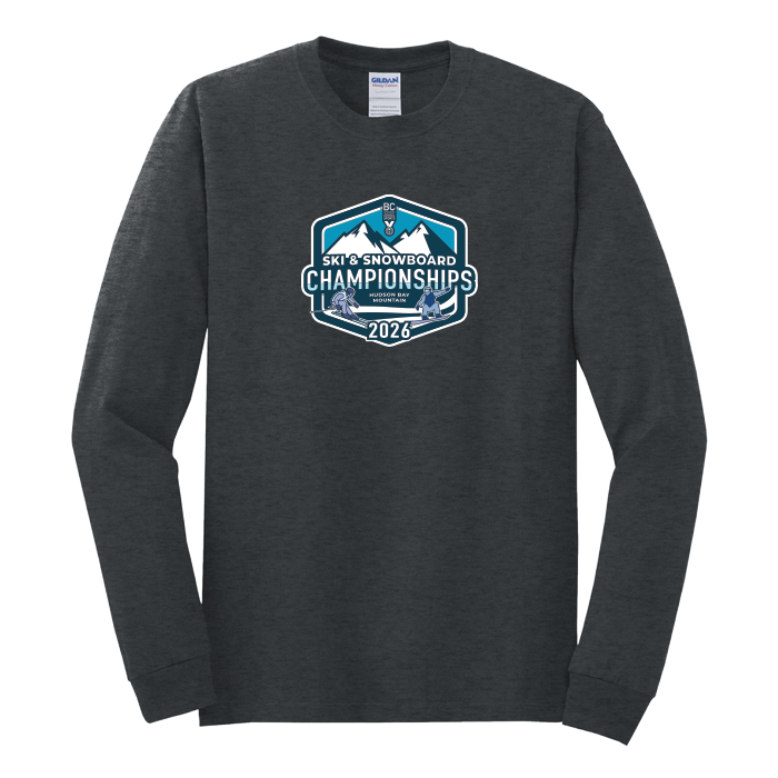 Cotton Long Sleeve - BCSS Ski & Snowboard 2026 - Dark Grey Heather